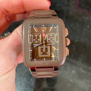 Michele women’s Park Jellybean brown watch.